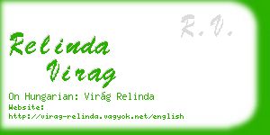 relinda virag business card